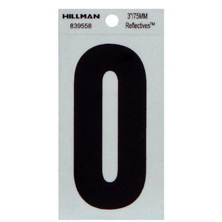 HILLMAN 3" Blk 0 Thin Adhesive 839558